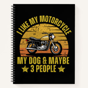 Dog Motorrad Notizblock