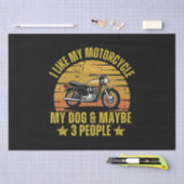Dog Motorrad Seidenpapier (Handwerk)
