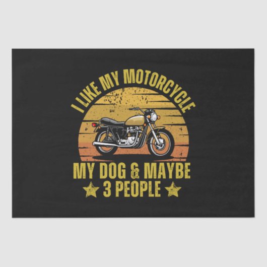 Dog Motorrad Seidenpapier (Vorderseite)