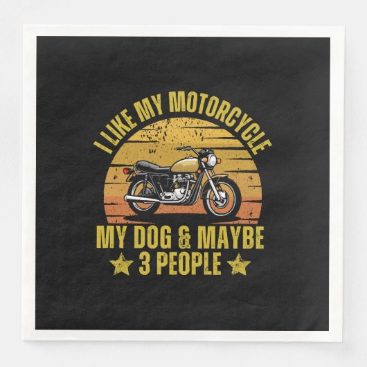 Dog Motorrad Serviette (Vorderseite)