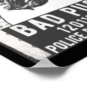 Dog Mug Shot Criminal Pug Poster (Ecke)