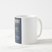 Dog Mum Cockapoo Blueprint  Kaffeetasse (VorderseiteRechts)