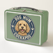 Dog Mum Cockapoo Blueprint Lunch Box (Vorderseite)