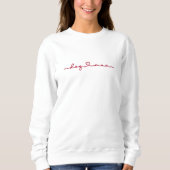 Dog Mum Heart Script Sweatshirt (Vorderseite)