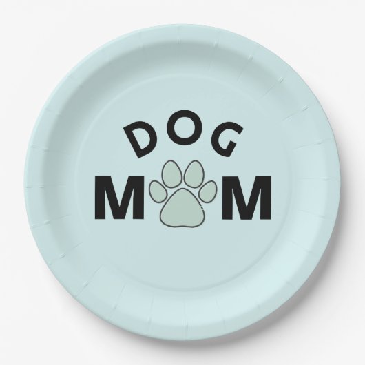 Dog Mum Pappteller (Vorderseite)