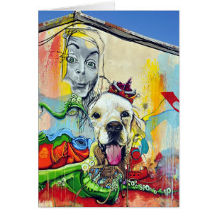 Dog Mural Graffiti
