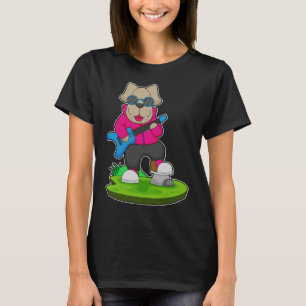 Dog Musician Gitarre T-Shirt