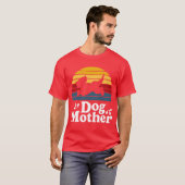 Dog Mutter Retroype lustig T-Shirt (Vorne ganz)