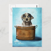 Dog n Suds Postkarte (Vorne/Hinten)