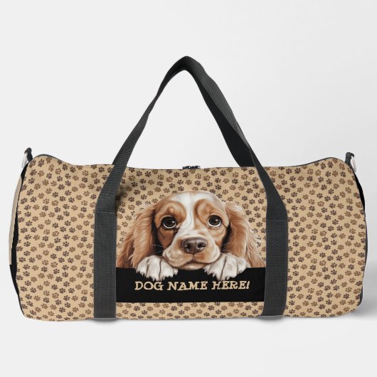 Dog Name, Cocker Spanel hinzufügen Duffle Bag (Vorderseite)