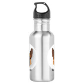 Dog-Name hinzufügen, deutscher Schäferhund GSD Edelstahlflasche (Rückseite)