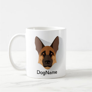 Dog-Name hinzufügen, deutscher Schäferhund GSD Kaffeetasse