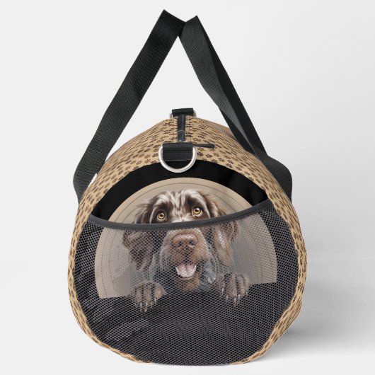 Dog-Name, Ihr Name, deutscher Drahthaar-Pointer hi Duffle Bag (Rechts)