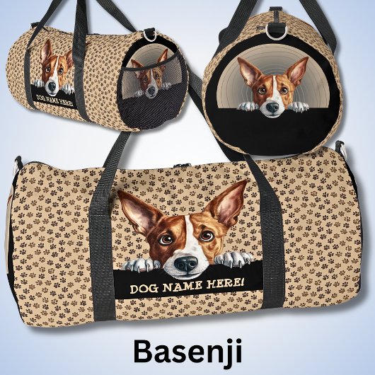 Dog-Name oder Ihr Name, Basenji hinzufügen Duffle Bag
