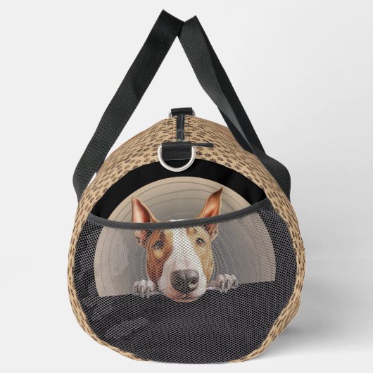 Dog-Name oder Ihr Name, Bull Terrier hinzufügen Duffle Bag (Rechts)