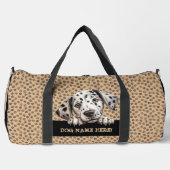 Dog-Name oder Ihr Name, Dalmatiner hinzufügen Duffle Bag (Vorderseite)