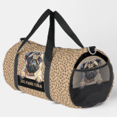 Dog-Name oder Ihr Name, Mops hinzufügen Duffle Bag (Rechte Ecke)
