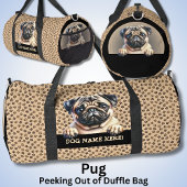 Dog-Name oder Ihr Name, Mops hinzufügen Duffle Bag