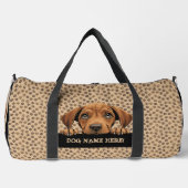 Dog Name oder Ihr Name, Rhodesian Ridgeback hinzuf Duffle Bag (Vorderseite)