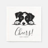 Dog Napkins Wedding Serviette (Vorderseite)