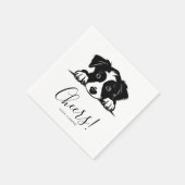 Dog Napkins Wedding Serviette (Ecke)