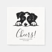 Dog Napkins Wedding Serviette (Vorderseite)