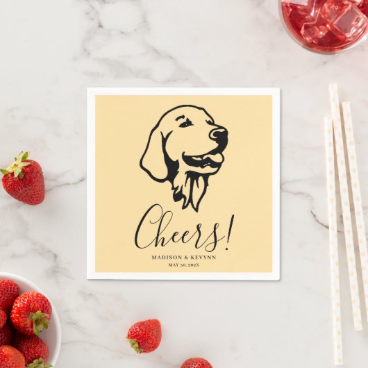 Dog Napkins Wedding Serviette (Beispiel)