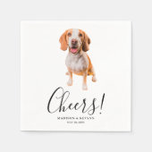Dog Napkins Wedding Serviette (Vorderseite)