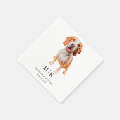 Dog Napkins Wedding Serviette (Ecke)
