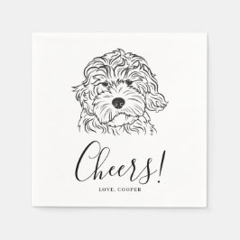Dog Napkins Wedding Serviette