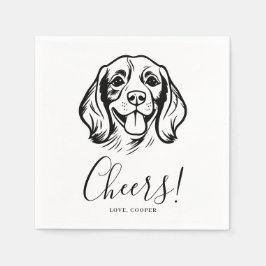 Dog Napkins Wedding Serviette