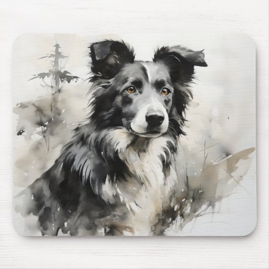 Dog Nature Ink Painting Mousepad (Vorne)
