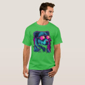 Dog Neon Color Junge T-Shirt (Vorne ganz)