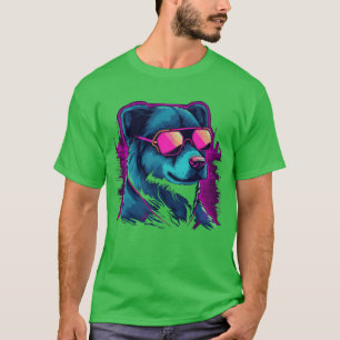 Dog Neon Color Junge T-Shirt