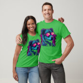Dog Neon Color Junge T-Shirt (Unisex)