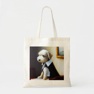Dog Newspaper Editor Tragetasche