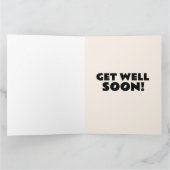 DOG NIEDLICH WERDEN BALD GUT Grußkarten Karte (Innenseite)