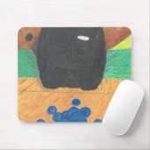 Dog nose and blueberry mousepad (Mit Mouse)