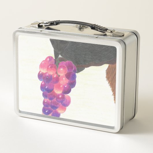 Dog nose and grape metall brotdose (Rückseite)