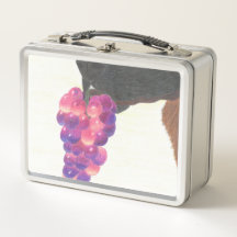 Dog nose and grape