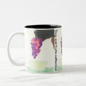 Dog nose and grape  zweifarbige tasse (Links)