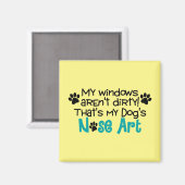 Dog Nose Art Magnet (Vorderseite/Rückseite)