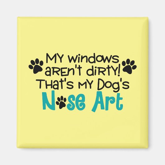 Dog Nose Art Magnet (Vorne)