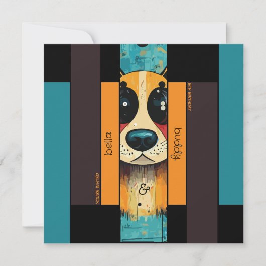 Dog Nose Einladung (Vorderseite)