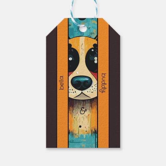Dog Nose Geschenkanhänger (Vorderseite)
