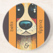 Dog Nose Getränkeuntersetzer (Vorne)