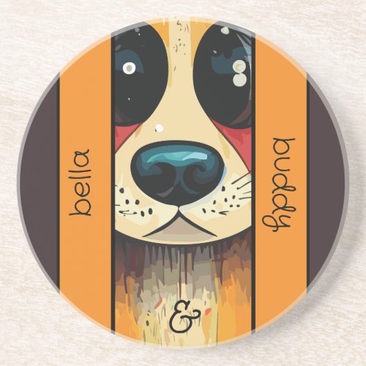 Dog Nose Getränkeuntersetzer (Vorne)