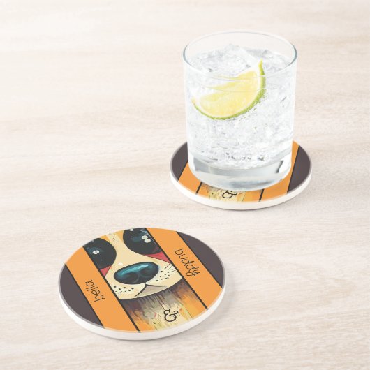 Dog Nose Getränkeuntersetzer (Seite)