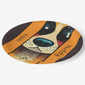 Dog Nose Pappteller (Schrägansicht)