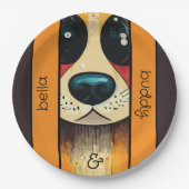 Dog Nose Pappteller (Vorderseite)